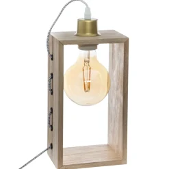 atmosphera Lámparas De Mesa>Lámpara De Mesa Iwata Rectangular 30Cm