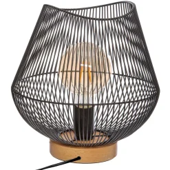 atmosphera Lámparas De Mesa>Lámpara De Mesa Jena Metal Negro 28Cm