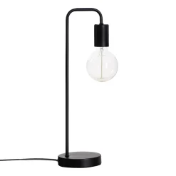 atmosphera Lámparas De Mesa>Lámpara De Mesa Keli Negra De Metal 45Cm