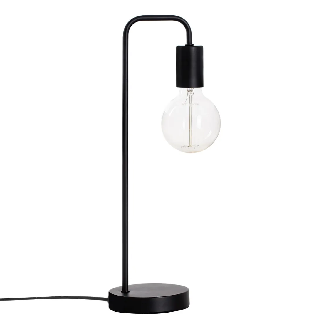 atmosphera Lámparas De Mesa>Lámpara De Mesa Keli Negra De Metal 45Cm
