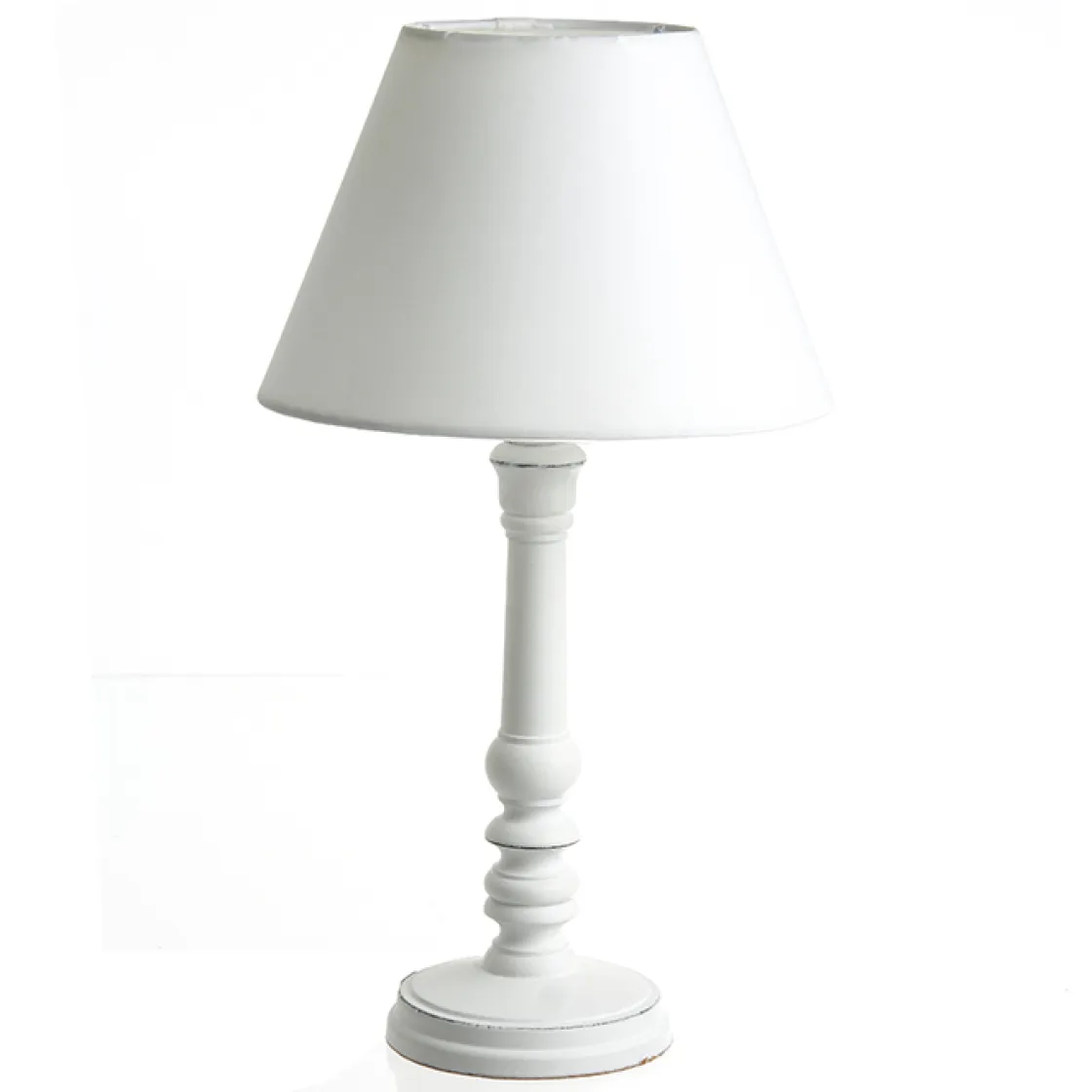 atmosphera Lámparas De Mesa>Lámpara De Mesa Leo Blanca 36Cm