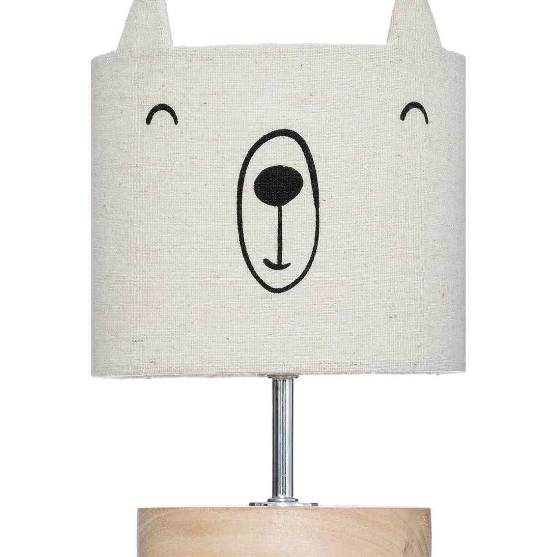 atmosphera4kids Iluminación>Lámpara de mesa oso color lino 21x15cm