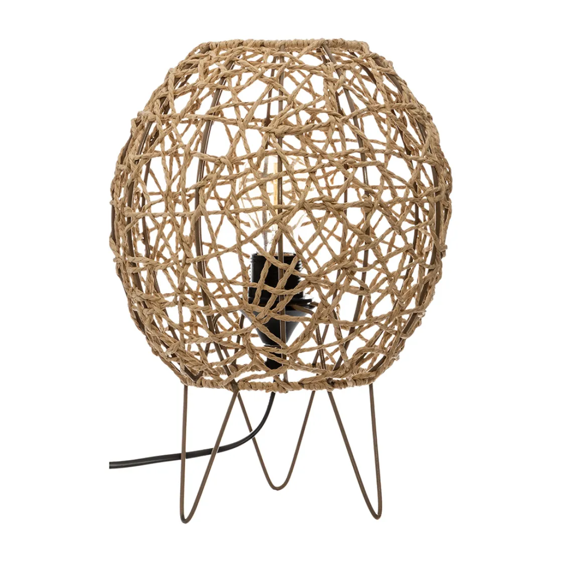 atmosphera Lámparas De Mesa>Lámpara De Mesa Raahe Beige 26Cm