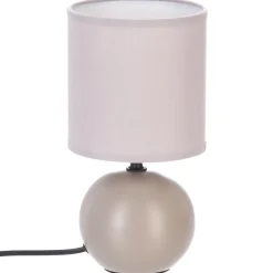 atmosphera Lámparas De Mesa>Lámpara De Mesa Timeo Gris Pardo 25Cm