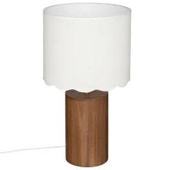atmosphera Lámparas De Mesa|Estilo Rústico>Lámpara de mesa VANIA marrón de madera 50cm