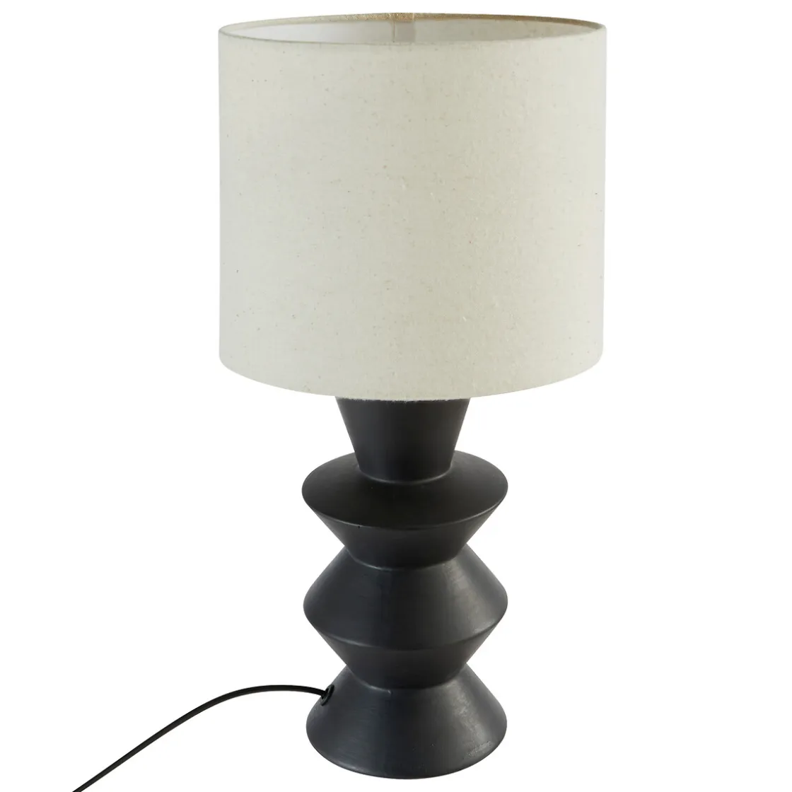 atmosphera Lámparas De Mesa>Lámpara de mesa YULIA negra 40cm