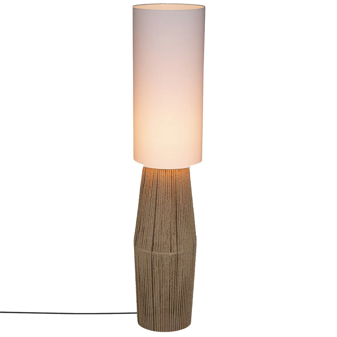 atmosphera Lámparas De Pie>Lámpara De Pie Aissa Beige Cuerda 130Cm