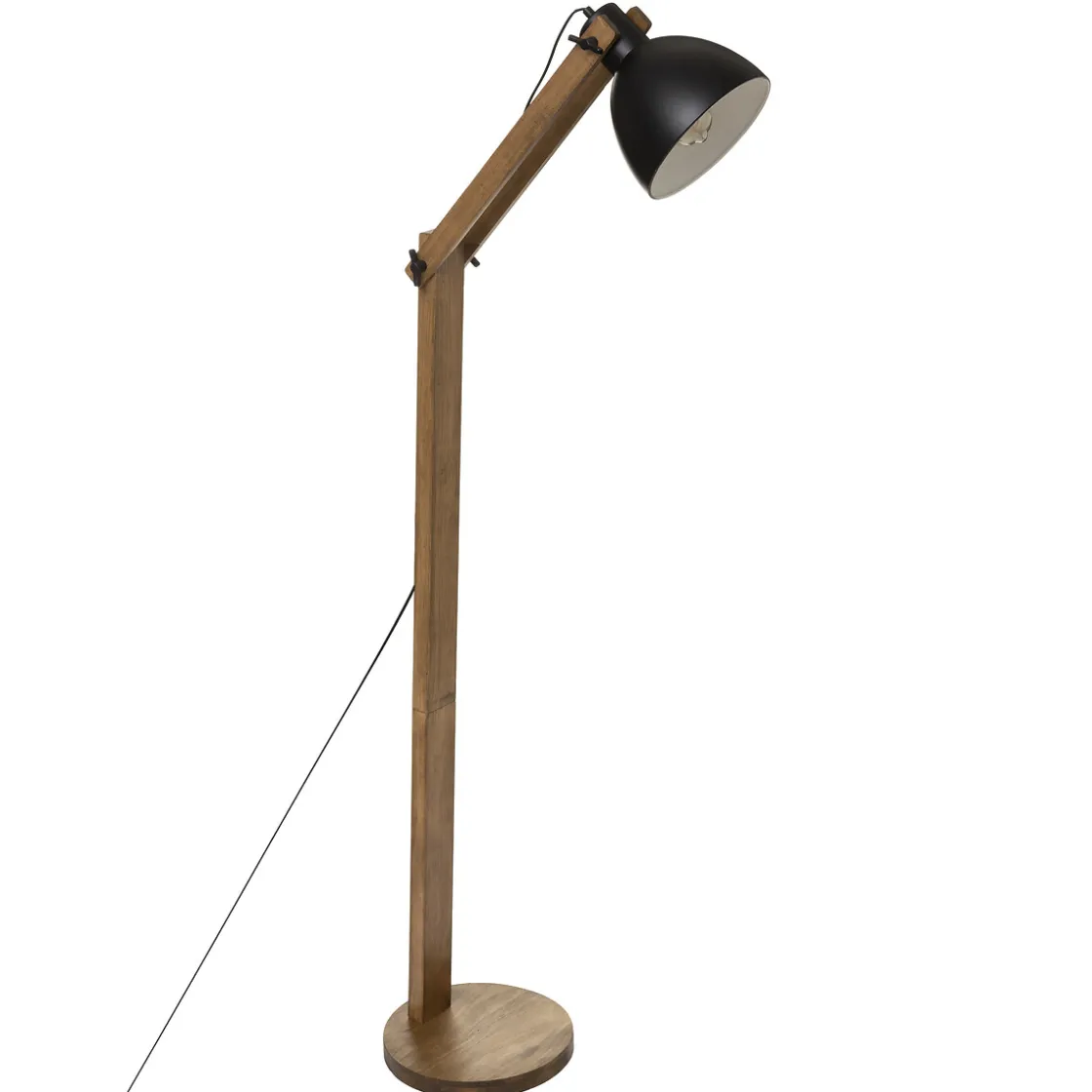 atmosphera Lámparas De Pie>Lámpara De Pie Cuba Madera Y Metal 158Cm