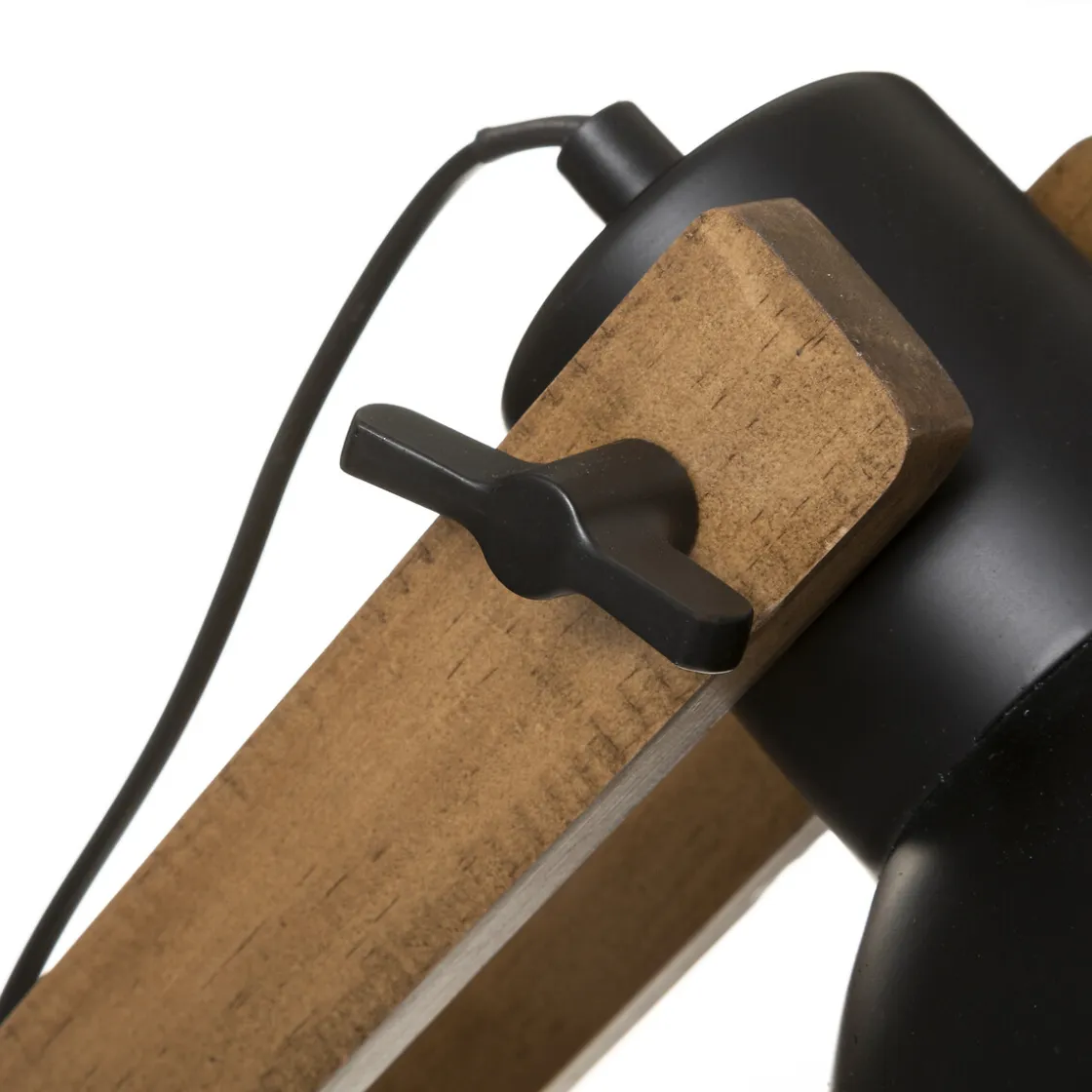 atmosphera Lámparas De Pie>Lámpara De Pie Cuba Madera Y Metal 158Cm