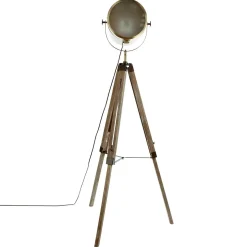 atmosphera Lámparas De Pie>Lámpara De Pie Ebor Bronce Trípode 150Cm