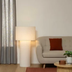 atmosphera Lámparas De Pie|Estilo Rústico>Lámpara De Pie Eira Blanca 115cm