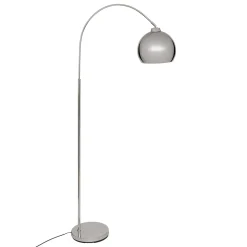 atmosphera Lámparas De Pie>Lámpara de pie FLORIS plata 177cm