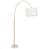atmosphera Lámparas De Pie>Lámpara de pie TILIO 195 cm dorado metálica