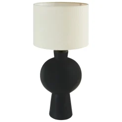 atmosphera Lámparas De Mesa|Estilo Contemporaneo>Lámpara de sobremesa YULIA negra 59cm