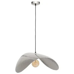 atmosphera Lámparas De Techo>Lámpara de techo ARLO plateado de metal 128cm
