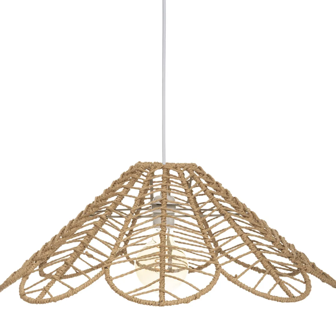 atmosphera Lámparas De Techo>Lámpara De Techo Folk Beige 58Cm