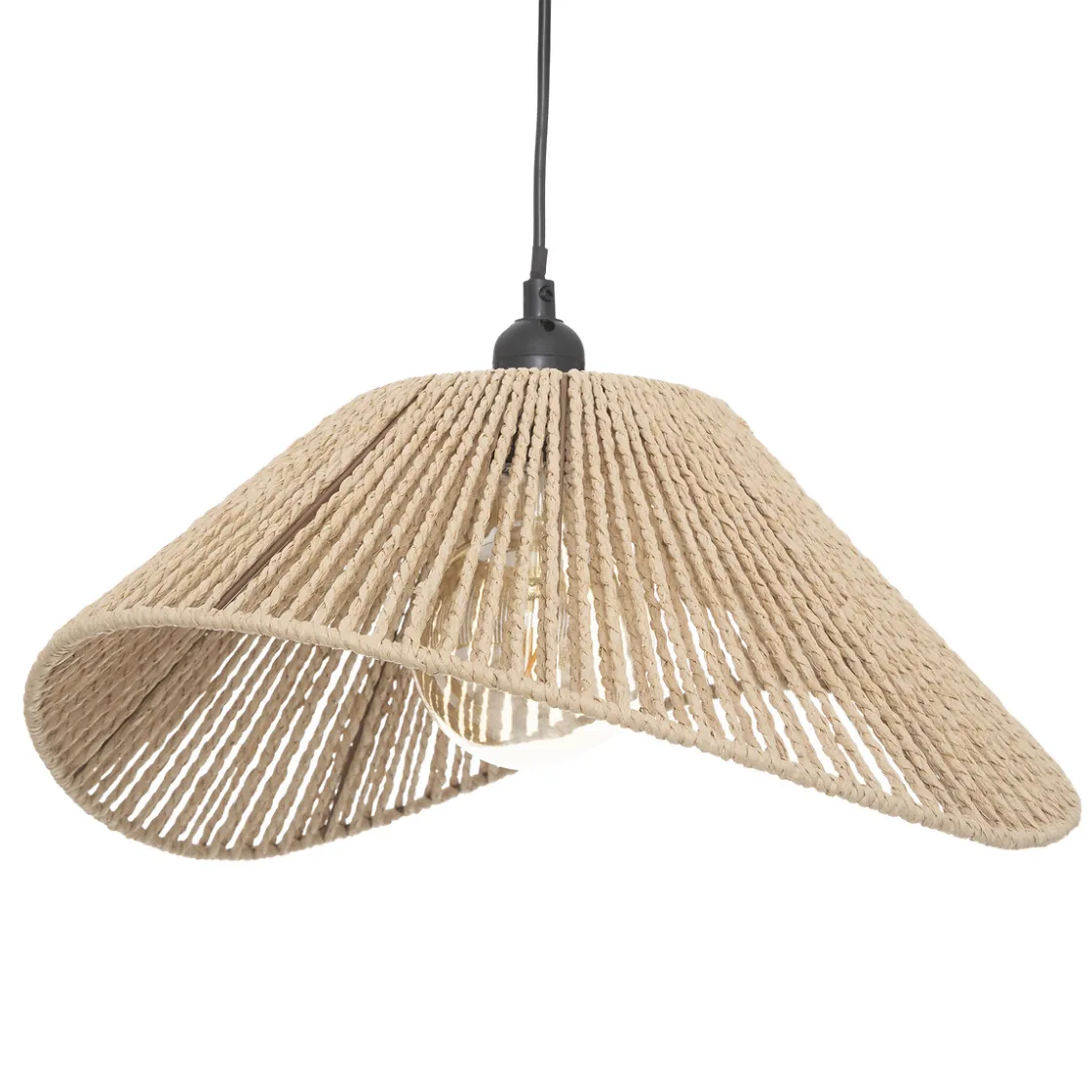 atmosphera Lámparas De Techo>Lámpara de techo MYHA beige de cuerda