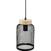 atmosphera Lámparas De Techo>Lámpara Techo Zely Metal Madera 15x24Cm