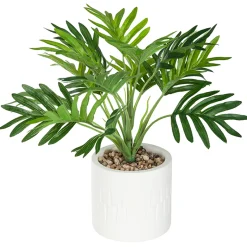 atmosphera Plantas Y Flores Artificiales>Maceta De Cemento Blanco C/Palmera