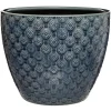atmosphera Jarrones Y Vasos|Estilo Rústico>Maceta De Cerámica Flor Azul 30x25Cm
