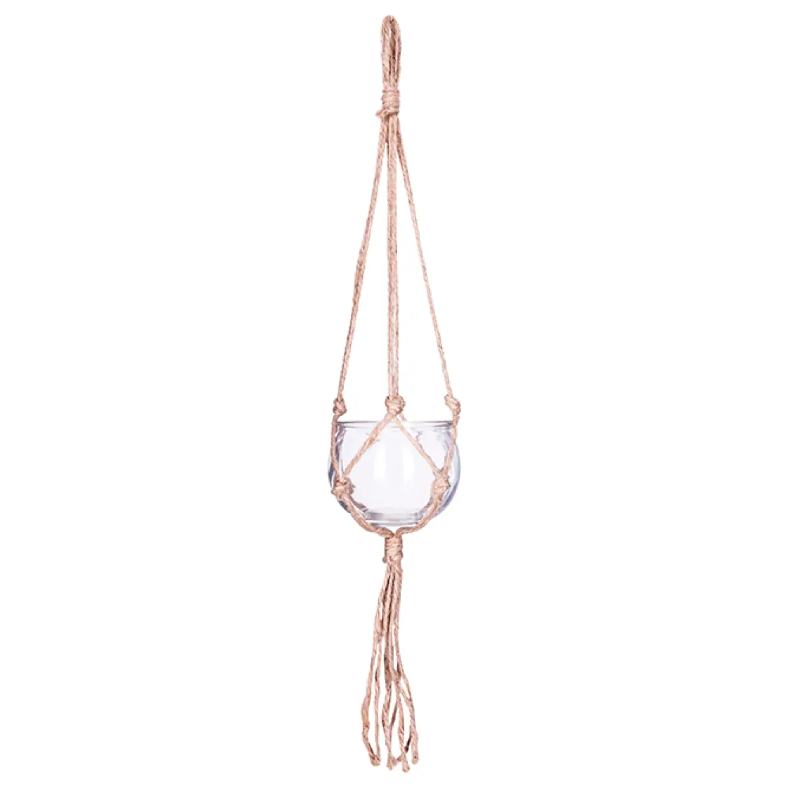 atmosphera Jarrones Y Vasos>Maceta De Vidrio Colgante 10.5x56Cm