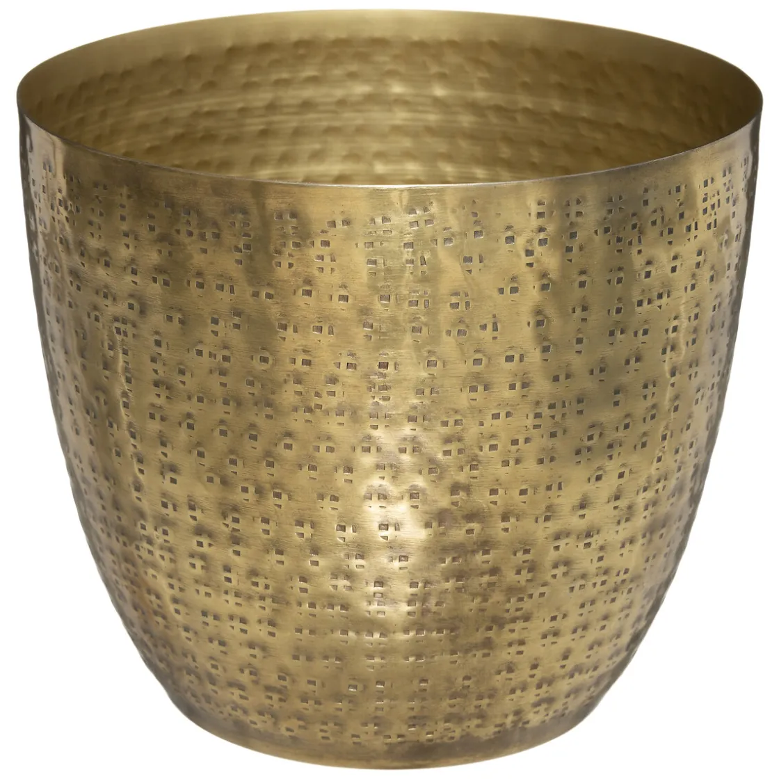 atmosphera Accesorios|Estilo Étnico>Maceta Dorada Metálica Oasis 18Cm
