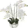 atmosphera Plantas Y Flores Artificiales>Maceta Efect.Mármol C/Orquídea 25x65Cm