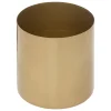 atmosphera Jarrones Y Vasos>Maceta Redonda Metal Tam. 1/3 10x10Cm