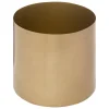 atmosphera Jarrones Y Vasos>Maceta Redonda Metal Tam. 3/3 13x13Cm