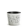 Complementos>Maceta Sandy Round Eco C/Blanco 26x22Cm
