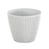 Complementos>Maceta Splofy Eco Wood C/Blanco 22x26Cm