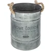 atmosphera Jarrones Y Vasos|Estilo Rústico>Maceta Tamaño 2/2 22.5x24.3Cm Zinc
