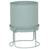 atmosphera Jarrones Y Vasos>Macetero AZE metálico verde 27cm
