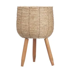 Jarrones Y Vasos>Macetero de fibra natural 56cm