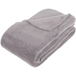 atmosphera Mantas>Manta Microfibra Gris 180x230Cm