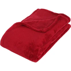 atmosphera Mantas>Manta Microfibra Roja 125x150Cm
