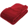 atmosphera Mantas>Manta Microfibra Roja 180x230Cm
