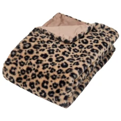 atmosphera Mantas>Manta ORANA leopardo pelo 120x160cm