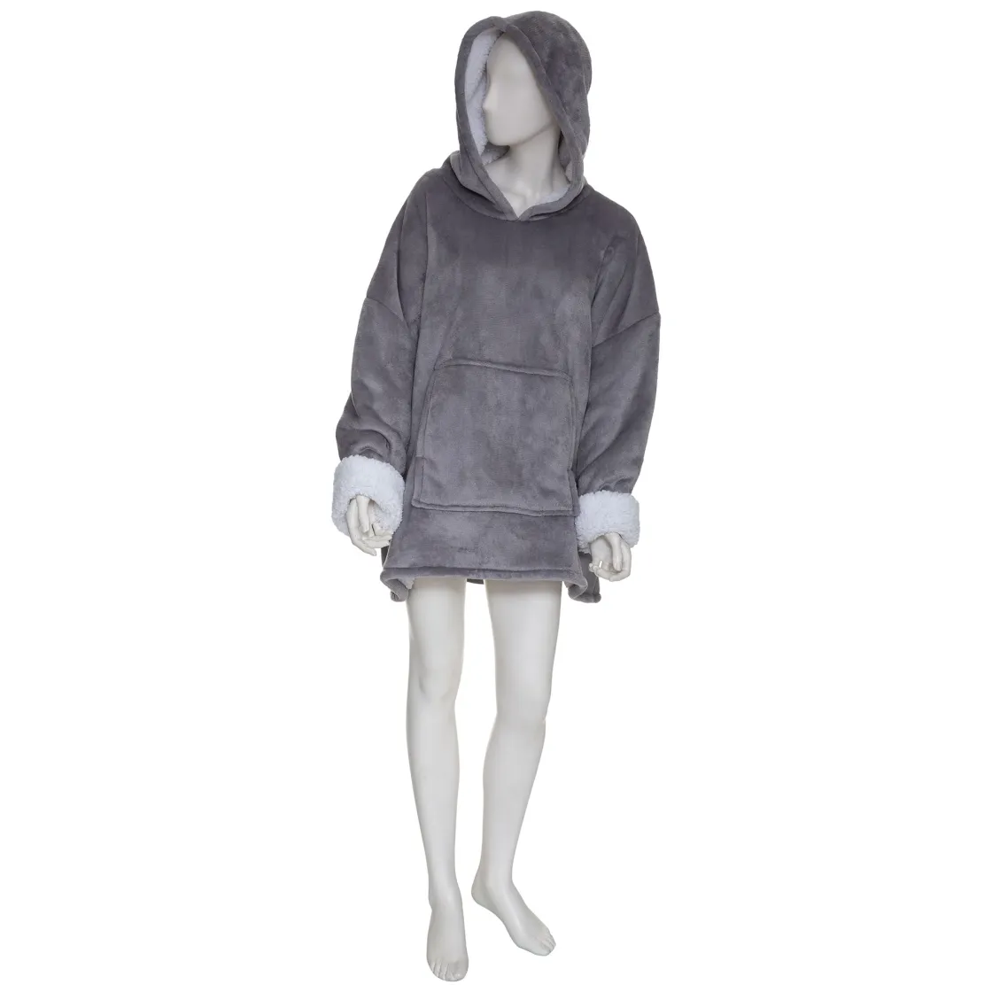 atmosphera Mantas>Manta Sudadera C/Capucha Gris