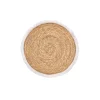 Manteles, Servilletas Y Manteles Individuales>Mantel individual con flecos blanco 38cm