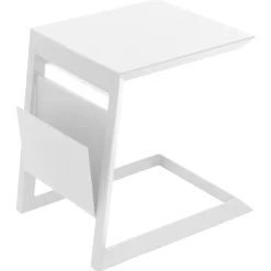 hespéride Mesas De Jardín>Mesa auxiliar ALLURE blanco de aluminio