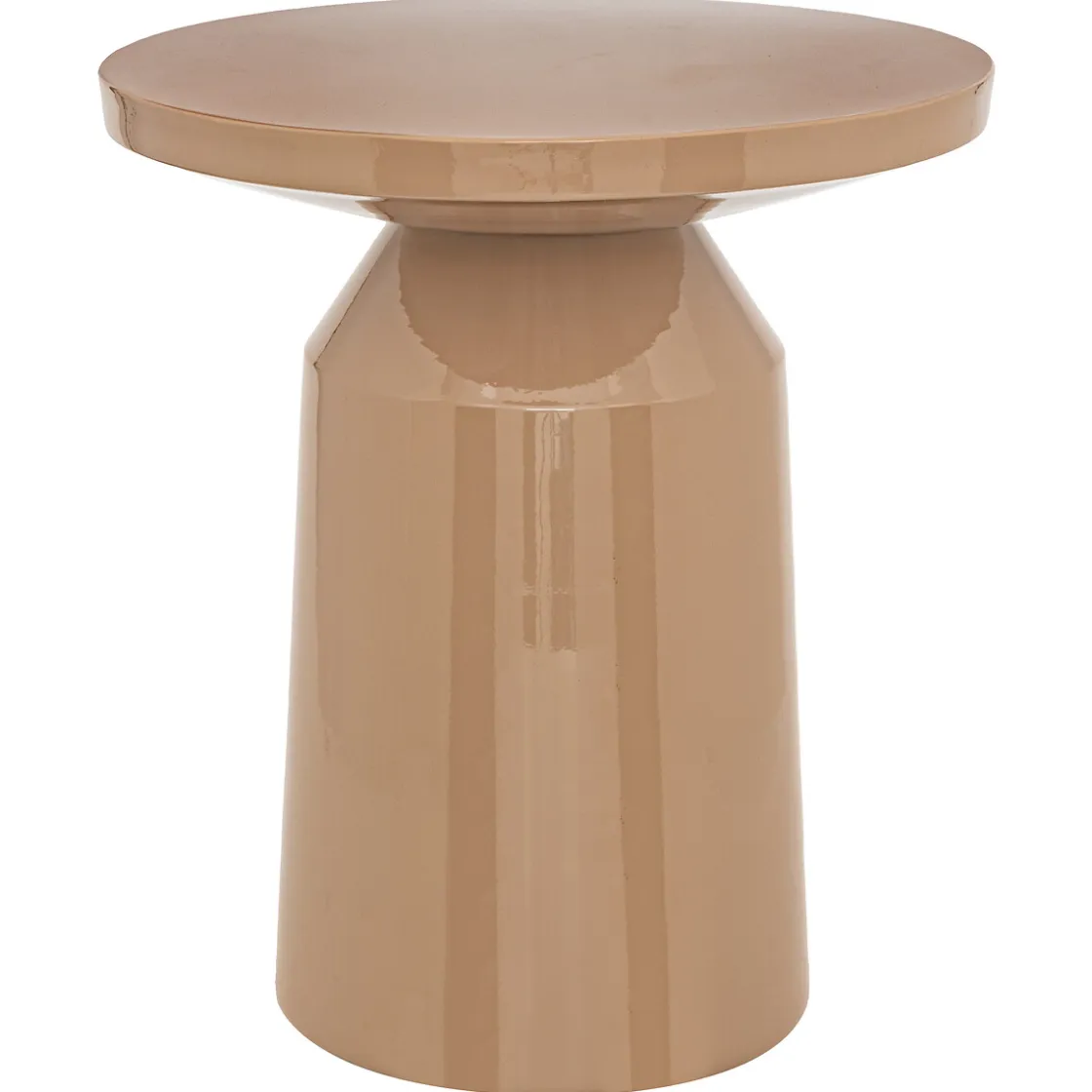 atmosphera Mesas Bajas Y Auxiliares>Mesa Auxiliar De Metal Beige Sita