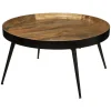 atmosphera Mesas Bajas Y Auxiliares|Estilo Étnico>Mesa Auxiliar Siwan Marrón 70x36Cm