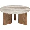 atmosphera Mesas Bajas Y Auxiliares|Estilo Contemporaneo>Mesa centro COPPA de madera mango y mármol