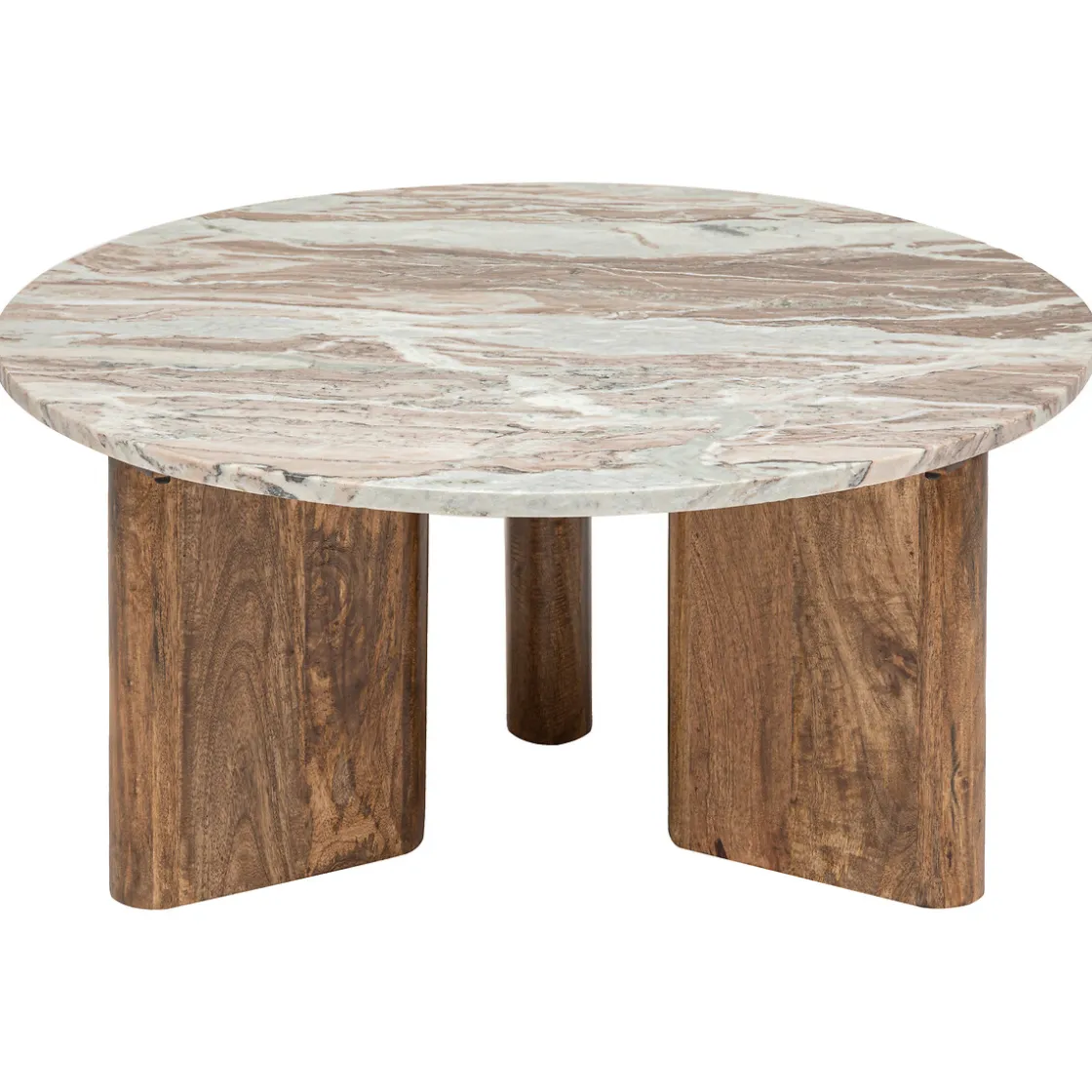 atmosphera Mesas Bajas Y Auxiliares|Estilo Contemporaneo>Mesa centro COPPA de madera mango y mármol