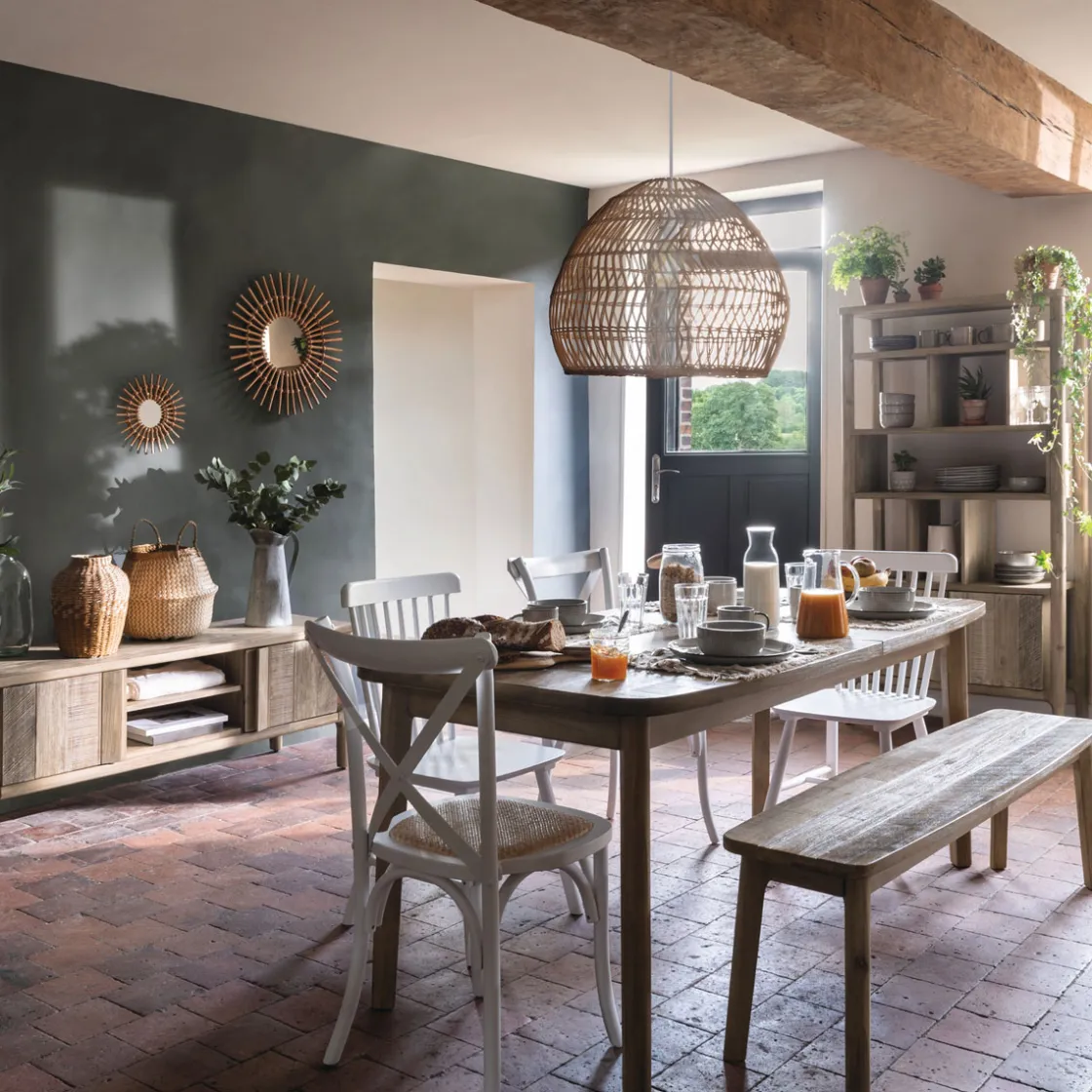 atmosphera Mesas Para Comer|Estilo Industrial>Mesa De Comedor Exten. 180-260x86x77Cm