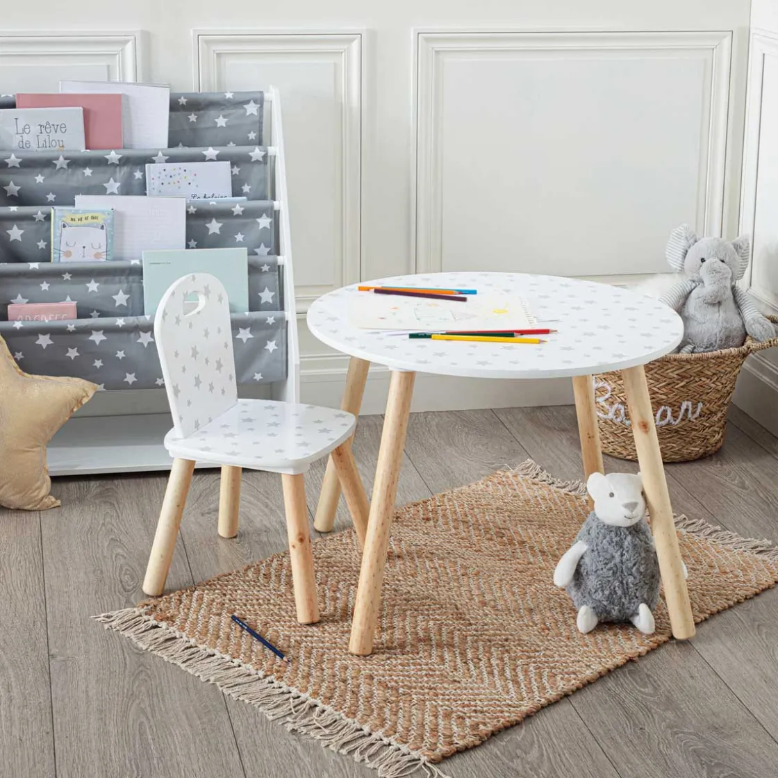 atmosphera4kids Montessori>Mesa Douceur Blanca C/Estrellas 60Cm