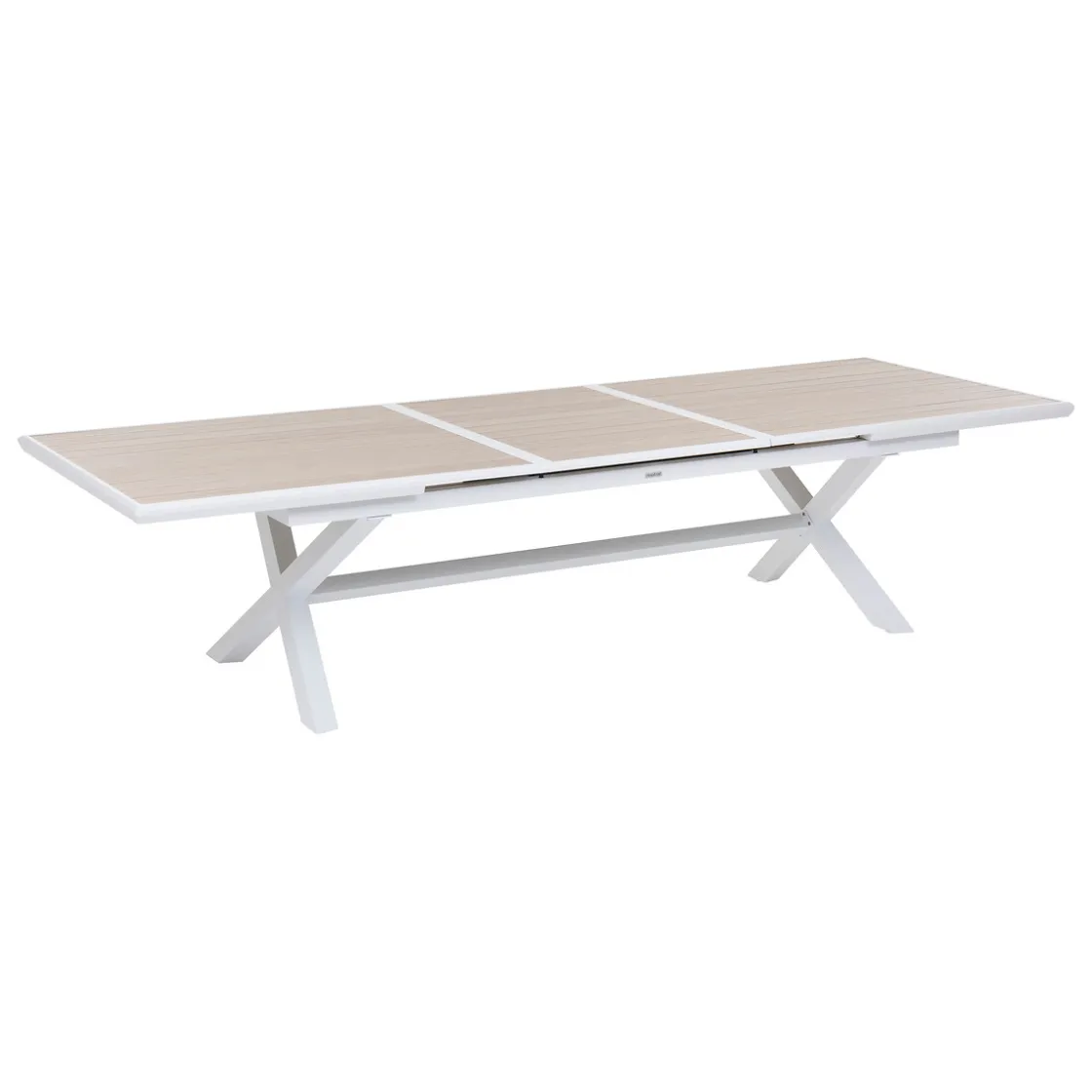hespéride Mesas De Jardín>Mesa extensible AXIOME lino y blanco 250-330cm