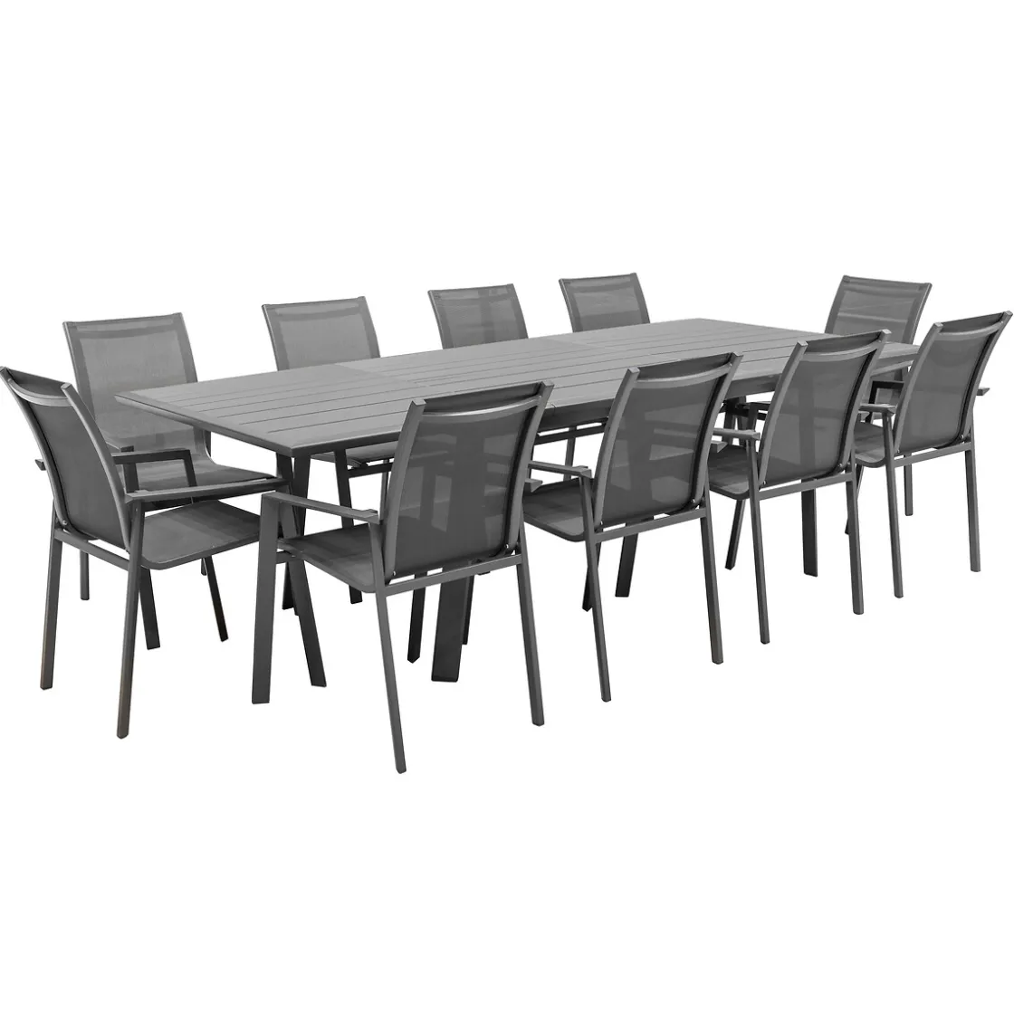 hespéride Mesas De Jardín>Mesa extensible PAVANE gris graphite 170-264cm