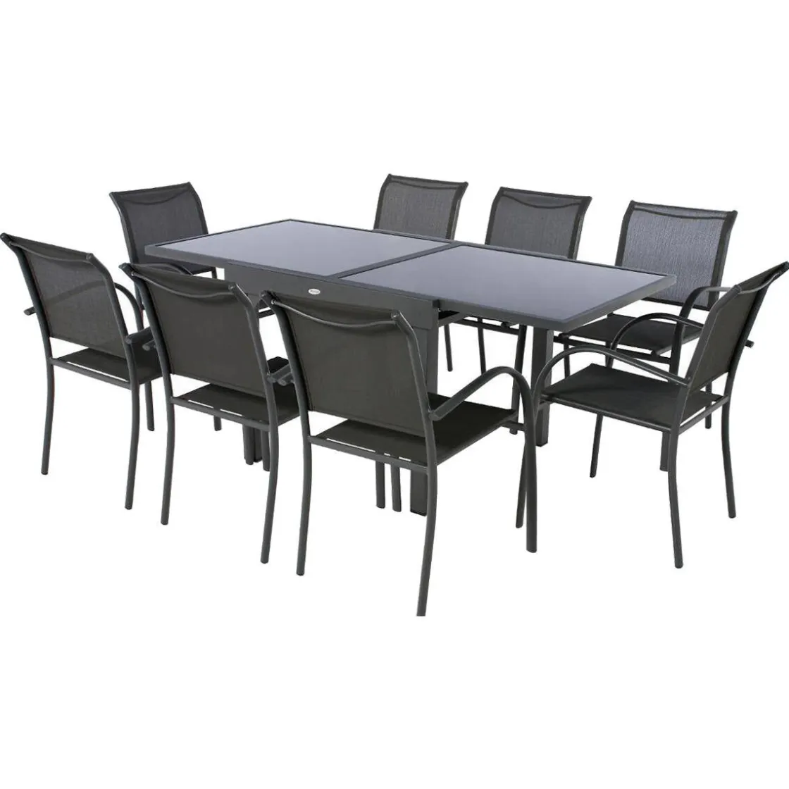 hespéride Mesas De Jardín>Mesa extensible PIAZZA gris graphite 90-180cm